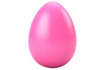 pink egg isolated on white