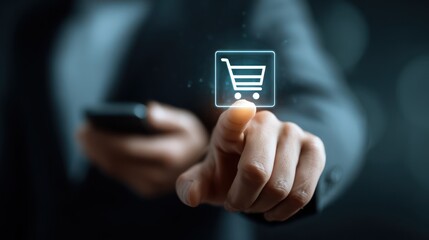 Mobile commerce and digital payment concept