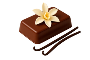 chocolate candy with vanilla