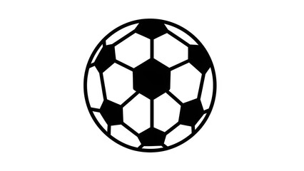 Obraz premium Black and white soccer ball