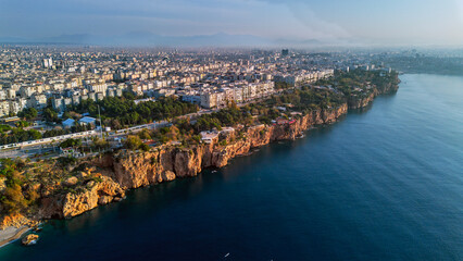Fototapeta premium Antalya's world-famous cliffs. Mediterranean Sea.