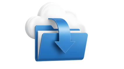 Cloud file downloading process