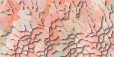 Soft pastel geometric mosaic pattern with subtle shadows and light gradients creating a textured abstract background
