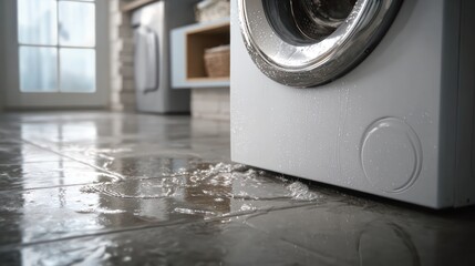 Laundry day trouble with broken washing machine