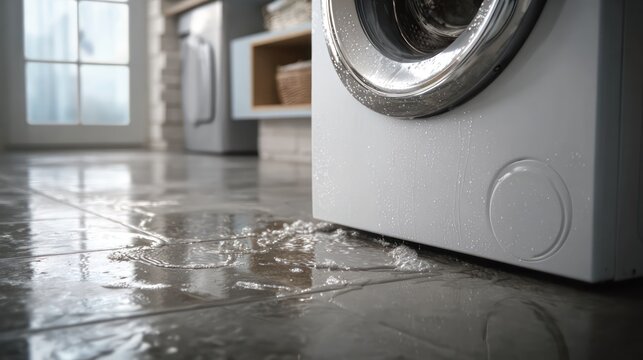 Laundry day trouble with broken washing machine