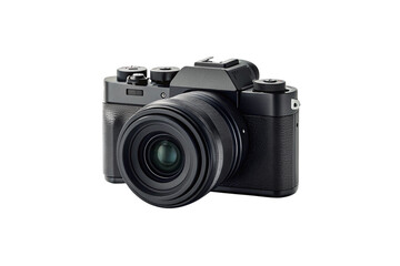 Naklejka premium Camera Isolated on White and Png Transparent Background