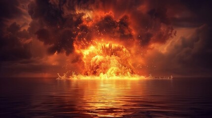 Nuclear explosion underwater  the impact and consequences of a bomb detonated in the ocean