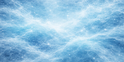 A bright summer day features fluffy white clouds drifting across a clear blue sky, creating a beautiful nature cloudscape filled with sunlight and high-altitude air © Creative Lis