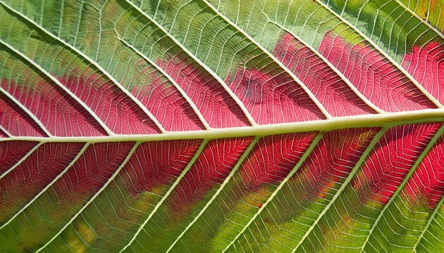 The Structure Of The Kratom Leaves Mitragyna Speciosa The Red And White Structure On The Back Of The Kratom Leaves That Can Be Seen Naturally In Detail With The Naked Eye Selective Focus