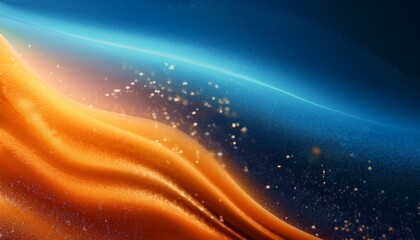 Obraz premium Abstract Orange And Blue Background Blending Creating Noise Grain Effect