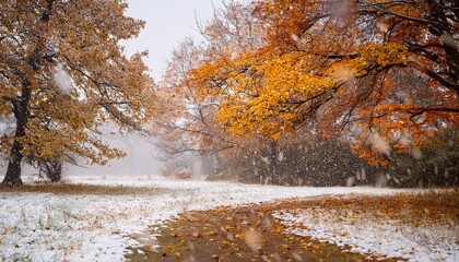Autumn The First Snow November