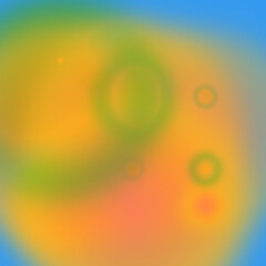 Vibrant Abstract Circles in a Colorful Blur