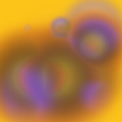 Ethereal Abstract Color Burst on Yellow Background