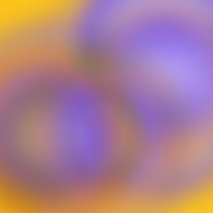 Vibrant Abstract Circles on Yellow Background