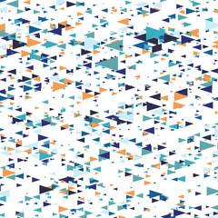 Obraz premium Polygonal rainbow mosaic background. Abstract low poly vector illustration. Triangular pattern in halftone style. Template geometric business design with triangle for poster, banner, card, flyer.