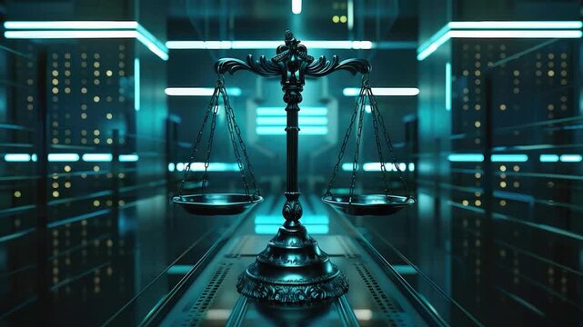 Video A metal scale sits on top of a metal floor, waiting for use