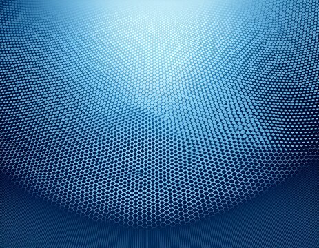 abstract wide panoramic background with halftone hexagon pattern in light blue colour minimal grainy texture gives it a futuristic and structured look for digital interfaces and visual systems - Powered by Adobe