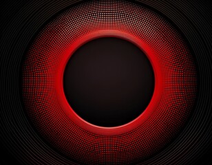 minimalist halftone lines design round frame abstract background red and black contrast design with eye catching minimalist mood sharp and clean layout for modern graphic and ui projects