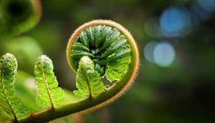 Unfurling Fern Frond And Koru
