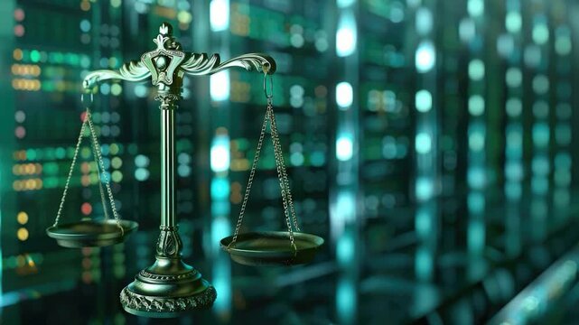 Video A statue of Lady Justice holding a scale, symbolizing fairness and impartiality