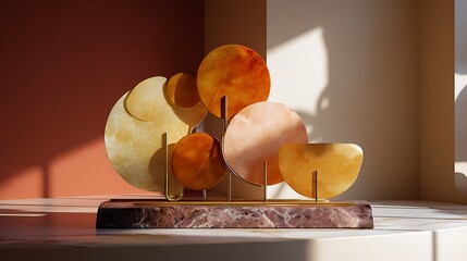 Traditional Chinese vase with eggs in a carton on a table