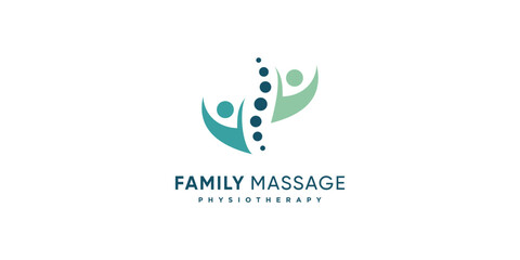 Obraz premium Chiropractic logo collection with creative element concept Premium Vector part 5