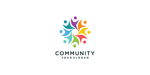Community logo collection with creative concept Premium Vector part 6