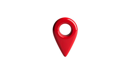  location pin with solid red shape