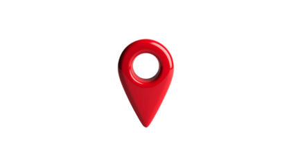  location pin with solid red shape