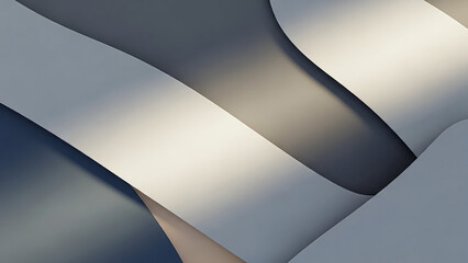 Abstract wave-like patterns in soft shades of gray and beige, creating a soothing visual flow.