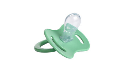 Silicone pacifier in mint green