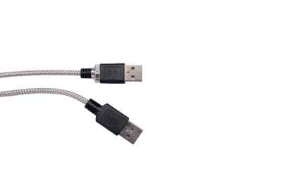 USB cable coiled