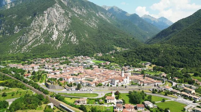Venzone Medieval Town in the Italian Alps, Europe
