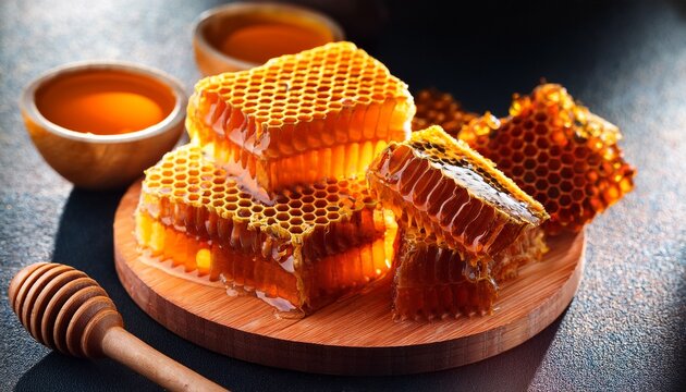Natural Beebread In Honeycombs Ambrosia Apitherapy Nutritional
