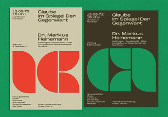 Vintage Swiss Exhibition Layout