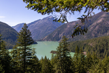 Overlooking Diablo Lake in Washington State