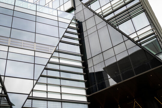 Architectural detail of an office block, Barangaroo, Sydney, NSW, Australia
