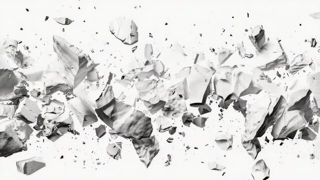 Video A stack of blank papers with varying sizes and textures