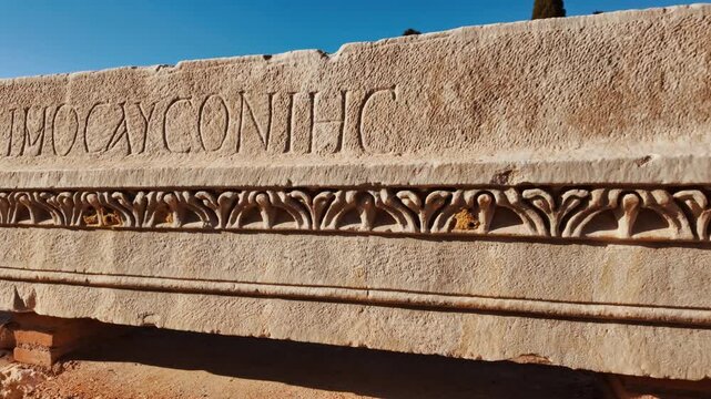 The ruins of Ostia Antica, the old port of Rome, Lazio, Italy, dating back to the 7th century BC