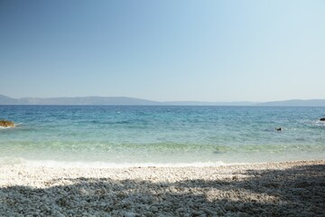 Croatia, Rabac, Roadtrip 2022, Beautiful landscape, stone beach