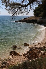 Croatia, Rabac, Roadtrip 2022, Beautiful landscape, stone beach