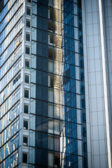 Architectural detail of an office block, Barangaroo, Sydney, NSW, Australia