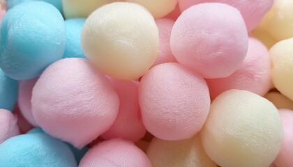 Pastel Tone Cotton Candy Closeup Texture 16 9 Widescreen Backdrop Wallpaper