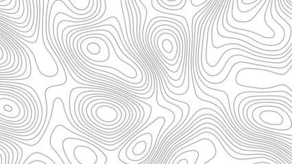  White topographic map patterns, geographic line World map with elevation assignments. Vector illustration. wave Line topography map contour background.