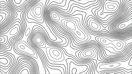  White topographic map patterns, geographic line World map with elevation assignments. Vector illustration. wave Line topography map contour background.