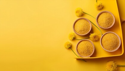 Obraz premium Stendhal Syndrome Banner On Minimal Yellow Background