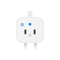 Smart Home Plug with Sensors and Indicators in a Modern Setting
