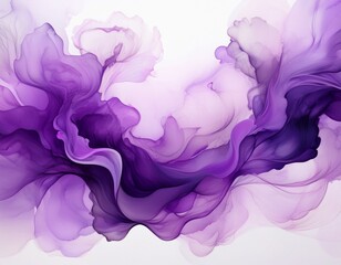 ethereal purple smoke cloud on white background purple smoke background ethereal violet ink fluid