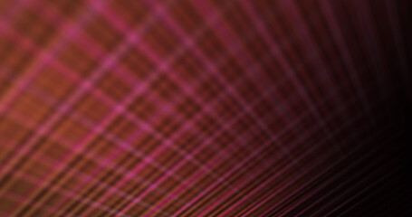 Abstract futuristic grid of glowing lines in purple tones forming a digital background.