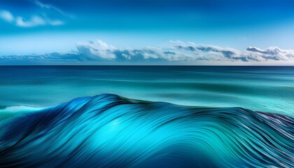 A Captivating Blend Of Deep Blues And Vibrant Turquoise Creates A Mesmerizing Gradient Effect